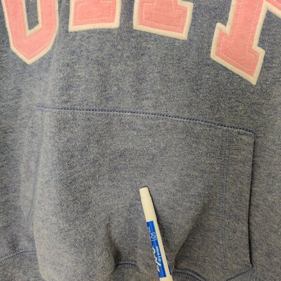 GAP Kids Girls' Hoodie Size XL (12-13) Blue Pink Logo Cotton Blend Athleisure - Picture 10 of 10